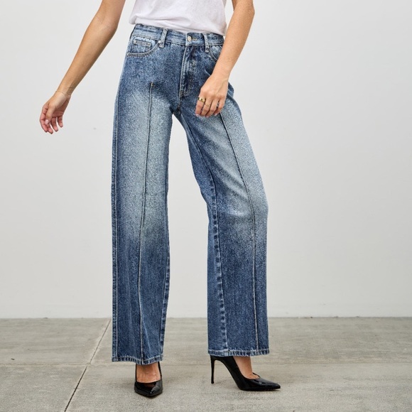 Mid Rise Straight Pants - Picture 2 of 9